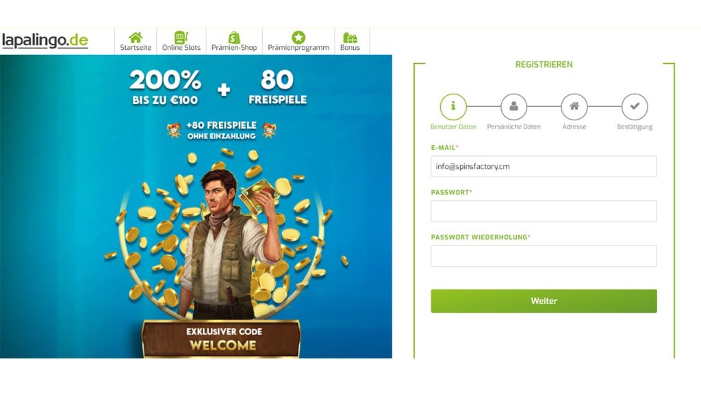 lapalingo casino login